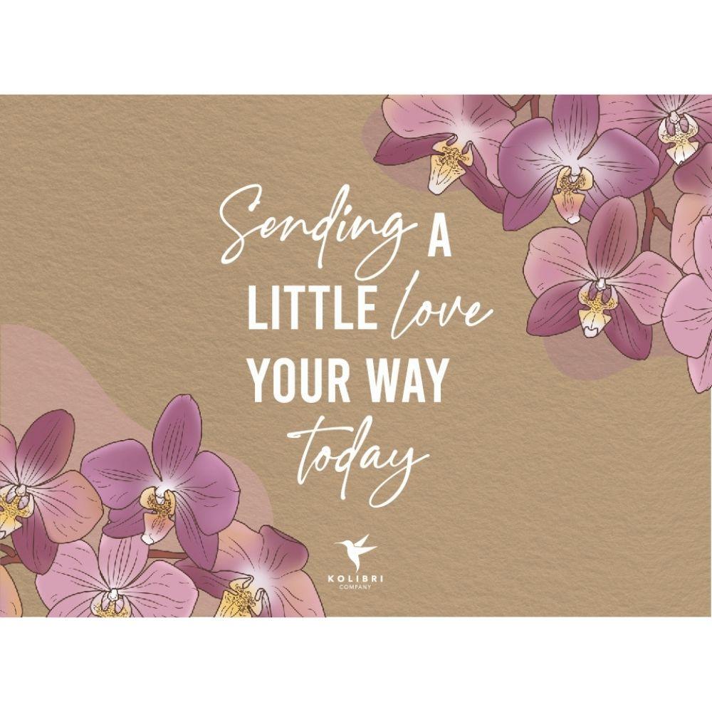Kolibri Company - Ansichtkaart: Sending love