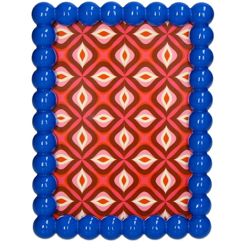 Fotolijst Kralen Polyresin - Blauw