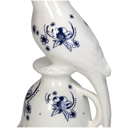 Kandelaar - Vogel Porcelijn - Delfts Blauw ↑ 21 cm